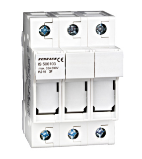 Fuse Carrier 3-pole, 32A, 10x38, IS506103-- Schrack Technik main