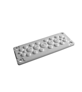 Plastikāta kabeļu panelis WSTVBF, 25 ieejas, 20-26мм,16x 8-14мм,4x 14-20мм, 4x 5-7мм