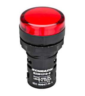 LED lamp red, 24 VAC/DC, 22mm, BZ501210B Schrack Technik main