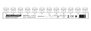 Busbar, 6 x MCB 1+N, 4-pole, 12MW, 10mmý, BSB00058A Schrack Technik main
