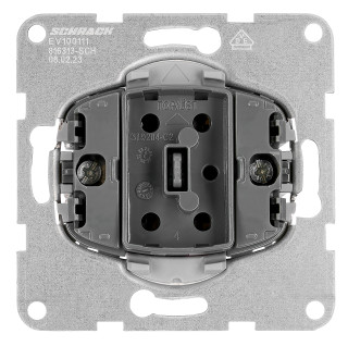 Two-way switch insert, cage clamps, EV100111 Schrack Technik