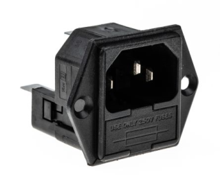 AC supply; socket; male; 10A; 250VAC; IEC 60320; C14 (E) PF003063 main