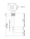 DF22A1C1G2AM2LP100, Molosroto rotējošais līmeņa slēdzis 230Vac, G1 1/4', ar lāpstiņu 90x40, Pagarināts procesa savienojums 100mm alt_view_3