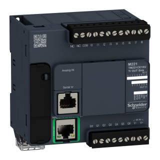 logic controller, Modicon M221, 16 IO, transistor, NPN, Ethernet