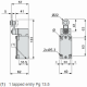Gala slēdzis, XCKJ, thermoplastmasas roller lever, 1NC+1 NO, snap action, Pg13, XCKJ10511 alt_view_3