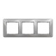 Cover frame, Sedna Design, 3 gang, aluminium main