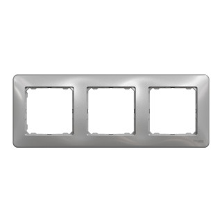 Cover frame, Sedna Design, 3 gang, aluminium