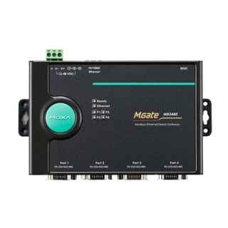 MGate MB3480 Series 4-port standard Modbus gateway MODBUS RTU / ASCII - MODBUS TCP, Moxa S5-MB3480 main