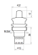 external potentiometer for CRM-91HE, 2HE 47kOhm, external potentiometer for CRM-91HE, 2HE 47kOhm, 209970900005 Elko EP alt_view_2