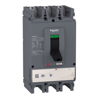circuit breaker, EasyPact CVS400F, 36kA at 415VAC, 400A, ETS 2.3 electronic trip unit, 3P3d main