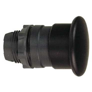 Head for non illuminated pushbutton, Harmony XB5, plastic, black, mushroom 40mm, 22mm, spring return main