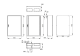 Metal distribution enclosure, 1200 x 800 x 300 (H x W x D), IP65, WSA1208300 Schrack Technik alt_view_2