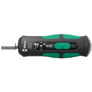 7515 Kraftform Safe-Torque Speed Torque screwdriver, 2-6 Nm, 1/4" x 2.0 Nm x 3.0 Nm x 4.0 Nm x 5.0 Nm x 6.0 Nm x 147.5 mm, 05075815001 Wera main