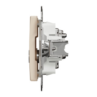 TV/SAT socket, Sedna Design & Elements, male IEC, female IEC, intermediate, 7dB, PRO, beige main