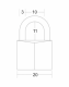9120EURTBLK | Solid Aluminium Padlock - Hardened Steel shackle - Keyed Alike (x2) - 3 pin cylinder alt_view_3