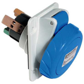 Kontaktligzda 2P+E, 6h, 250V, 16A, IP67, PKY16F723 Schneider Electric main