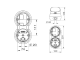 69780 BASE FOR TLINE TRAFFIC LIGHT 12/24V DCAC WITH 2 MODULES SIR69780 Sirena, 69780 Sirena alt_view_2