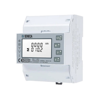 Energy Counter 1/5A three-phase 3/4 wire 4 DIN, Modbus, MID, S534-100-MOD-MID, Seneca main
