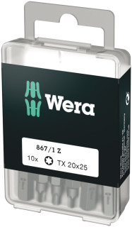 867/1 DIY TORX® bits, TX 20 x 25 mm, 10 pieces, 05072408001 Wera main