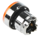 Head for illuminated push button, Harmony XB4, metal, orange flush, 22mm, universal LED, spring return, plan lens alt_view_2