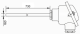 Temperature sensor with head, PT100, 8 x 730mm, DIN B, -50….500°C, ET501 Evikon alt_view_5