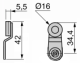 Limit switch lever, ZCY, thermoplastic roller, ZCY15 alt_view_4