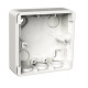 Mounting box, Exxact, surface mount, 1-gang, low, IP44, white main
