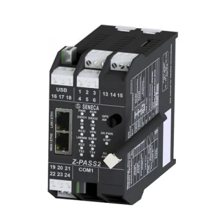 Z-PASS2-IO VPN Industrial Gateway - Serial Device Server, 2DI, 2DO, 2DI/DO, worldwide modem, 3G+/Ethernet Router, GPS, Z-PASS2-IO Seneca main