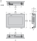 touch panel screen, Harmony ST6 , 7inch wide display, 2Ethernet, USB host and device, 24V DC alt_view_5