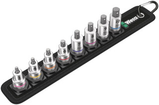 Belt B 2 Zyklop In-Hex-Plus bit socket set with holding function, 3/8" drive, 8 pieces, 05003971001 Wera main