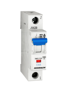 Circuit breaker (MCB) C, 4A, 1-pole, 10kA, Schrack Teknik, BM017104-- main