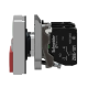 Illuminated double headed push button, Harmony XB4, metal, 22mm, 1 green flush I + 1 pilot light + 1 red projecting O, 1 NO + 1 NC alt_view_2