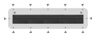 WSA Cable entry gland plate for type F, with foam rubber, WSAMFR0F-- Schrack Technik