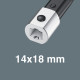 Click-Torque XP 4 pre-set adjustable torque wrench for insert tools, 20-250 Nm, 20 Nm, 14x18 x 20.0 Nm x 20-250 Nm, 05075673001 Wera alt_view_2