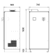 Reactive Power Compensation Cabinet 325kVAr, 400 V, 1700x745x600 mm, Heavy duty,  RAM4400HG325400 Trendfin alt_view_3