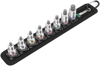 Belt B Imperial 1 Zyklop In-Hex-Plus bit socket set with holding function, 3/8" drive, 8 pieces, 05003974001 Wera main