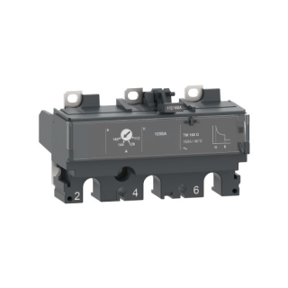 Trip unit TM160D, ComPacT NSX160, 3 poles, thermal magnetic protections, 160A rating main