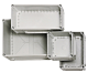 Cover 190x190x30 mm, grey with cross-head screw main