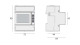 Enerģijas skaitītājs / analizators S604E, 3 fāzes, 1/5A, ModBUS TCP/IP, S604E-6-ETH Seneca alt_view_2