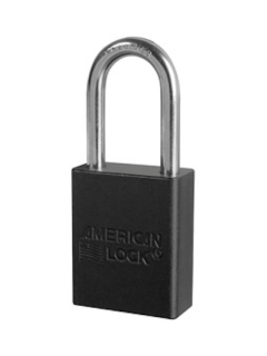 S1106BLK | Anodized Aluminium Padlocks - American Lock - Keyed Different - 6 Pins locking mechanism main