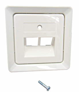 Nosedze 2xRJ45, balta main