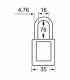S31LTORJ | Zenex padlock - Keyed different - Key retaining alt_view_2