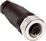 Connector DOS-1205-G, 5 PIN, female straight, 4A, 125V, 4…6mm, M12, IP67, 6009719 Sick main