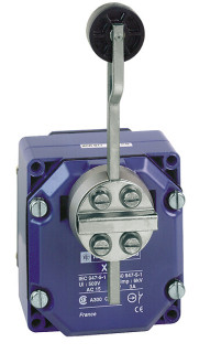 Gala slēdzis, XCR, thermoplastmasas spring return roller lever, 2X(1NC+NO), XCRB52
