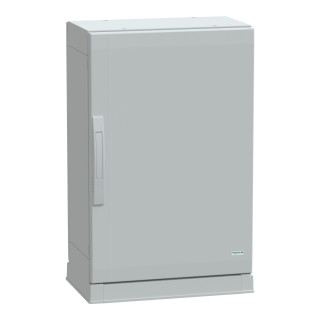 Floor standing polyester enclosure, PanelSeT PLA, plain door, open bottom, 750x500x320mm, IP54, IK10 main