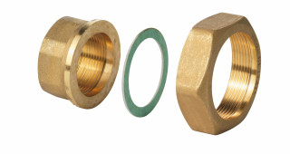 Brass fitting G 1 / Rp ½, 100°C, set of 2, MOQ: 1, S55846-Z100 Siemens