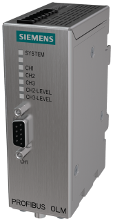 PROFIBUS OLM/G12-1300 V4.0 Optical Link Module, 1x RS485, 2x BFOC (glass FOC), 6GK1503-3CC00, Siemens main