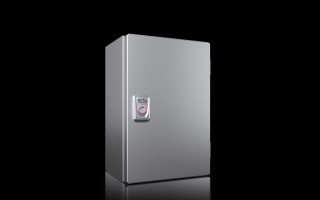 KX E-Box, WHD: 200x300x155 mm, stainless steel 1.4301, with mounting plate, single-door, 1587000 Rittal main
