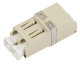 FO Coupler LC-Duplex, Plastic,Multimode, phbr, Snap-In, grey main
