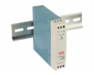 Power Supply; DIN; 10W; 12V; 0.84A; 85-264VAC; 120-370VDC, MeanWell, MDR-10-12 main